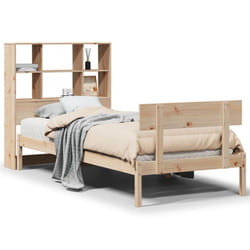 vidaXL Bookcase Bed without Mattress Home Bed Base 90x200 cm Solid Wood Pine