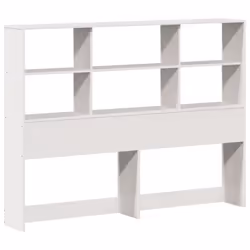 vidaXL Bookcase Bed without Mattress Bed White 140x200 cm Solid Wood Pine - Additional view 5