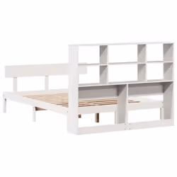 vidaXL Bookcase Bed without Mattress Bed White 140x200 cm Solid Wood Pine - Additional view 7