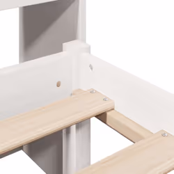 vidaXL Bookcase Bed without Mattress Bed White 140x200 cm Solid Wood Pine - Additional view 8
