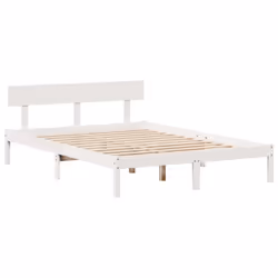 vidaXL Bookcase Bed without Mattress Bed White 160x200 cm Solid Wood Pine - Additional view 4