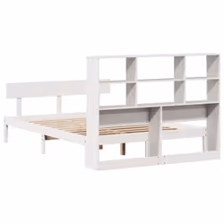 vidaXL Bookcase Bed without Mattress Bed White 160x200 cm Solid Wood Pine - Additional view 7