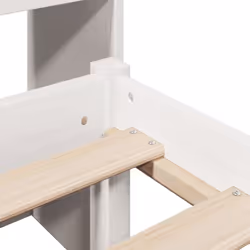 vidaXL Bookcase Bed without Mattress Bed White 160x200 cm Solid Wood Pine - Additional view 8