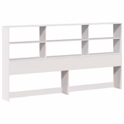 vidaXL Bookcase Bed without Mattress Bed White Super King Solid Wood Pine - Additional view 5