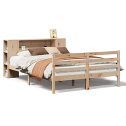 vidaXL Bookcase Bed without Mattress Home Bed Base 120x200 cm Solid Wood Pine