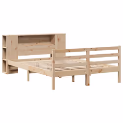 vidaXL Bookcase Bed without Mattress Home Bed Base 120x200 cm Solid Wood Pine