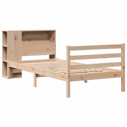 vidaXL Bookcase Bed without Mattress Bed 90x190 cm Single Solid Wood Pine