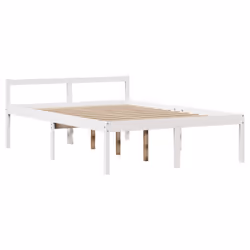 vidaXL Bookcase Bed without Mattress Bed White 140x190 cm Solid Wood Pine - Additional view 7