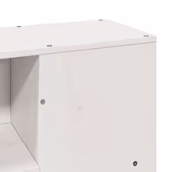 vidaXL Bookcase Bed without Mattress Bed White 140x190 cm Solid Wood Pine - Additional view 9