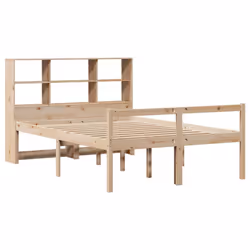 vidaXL Bookcase Bed without Mattress Home Bed Base 140x190 cm Solid Wood Pine