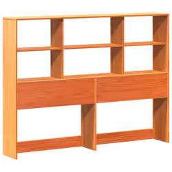 vidaXL Bookcase Bed without Mattress Bed Base Wax Brown 160x200 cm Solid Wood - Additional view 6