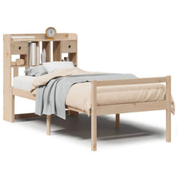 vidaXL Bookcase Bed without Mattress Home Bed Base 100x200 cm Solid Wood Pine