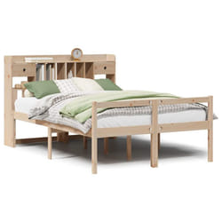 vidaXL Bookcase Bed without Mattress Home Bed Base 140x200 cm Solid Wood Pine