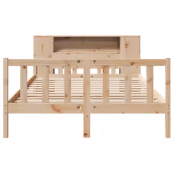 vidaXL Bookcase Bed without Mattress 120x190 cm Small Double Solid Wood Pine