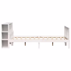 vidaXL Bookcase Bed without Mattress Bed White 160x200 cm Solid Wood Pine - Additional view 4