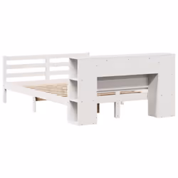 vidaXL Bookcase Bed without Mattress Bed Frame Solid Wood Pine - 140 x 200 cm - Additional view 5