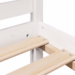 vidaXL Bookcase Bed without Mattress Bed Frame Solid Wood Pine - 140 x 200 cm - Additional view 8