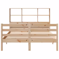 vidaXL Bookcase Bed without Mattress 120x190 cm Small Double Solid Wood Pine