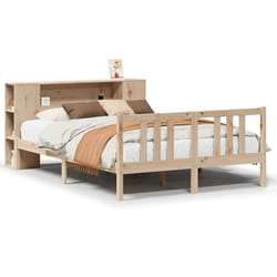 vidaXL Bookcase Bed without Mattress Home Bed Base 120x200cm Solid Wood Pine
