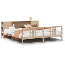 vidaXL Bookcase Bed without Mattress Home Bed Base 180x200cm Solid Wood Pine