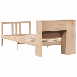 vidaXL Bookcase Bed without Mattress Home Bed Base 75x190cm Solid Wood Pine - Additional view 5