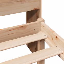 vidaXL Bookcase Bed without Mattress Home Bed Base 75x190cm Solid Wood Pine - Additional view 8