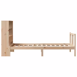 vidaXL Bookcase Bed without Mattress Solid Wood Pine - natural, 90 x 190 cm - Additional view 4