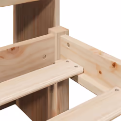 vidaXL Bookcase Bed without Mattress Solid Wood Pine - natural, 90 x 190 cm - Additional view 8