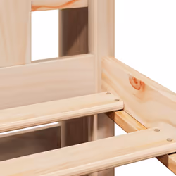 vidaXL Bookcase Bed without Mattress Bed Frame 200x200 cm Solid Wood Pine - 135 x 190 cm - Additional view 8
