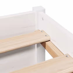vidaXL Bookcase Bed without Mattress Home Bed Base Solid Wood Pine - white, 75 x 190 cm - Additional view 8