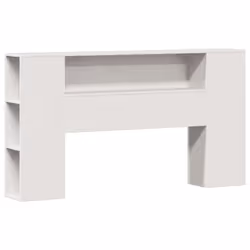 vidaXL Bookcase Bed without Mattress Bed Base White 140x200cm Solid Wood Pine - white, 140 x 200 cm - Additional view 6