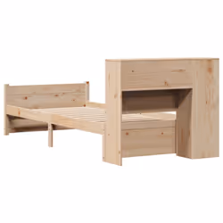 vidaXL Bookcase Bed without Mattress 75x190cm Small Single Solid Wood Pine - Additional view 5