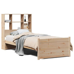 vidaXL Bookcase Bed without Mattress Bed Base 90x190cm Single Solid Wood Pine