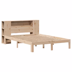 vidaXL Bookcase Bed without Mattress Home Bed Base 120x200cm Solid Wood Pine