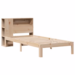 vidaXL Bookcase Bed without Mattress Home Bed Base 90x200cm Solid Wood Pine