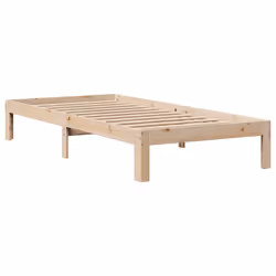 vidaXL Bookcase Bed without Mattress Home Bed Base 90x200cm Solid Wood Pine - Additional view 4