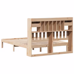 vidaXL Bookcase Bed without Mattress Home Bed Base 140x200cm Solid Wood Pine - Additional view 5