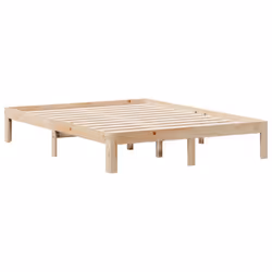 vidaXL Bookcase Bed without Mattress Home Bed Base 140x200cm Solid Wood Pine - Additional view 7