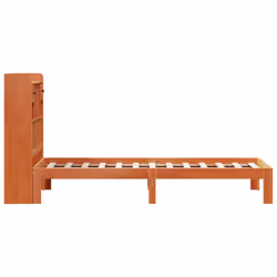 vidaXL Bookcase Bed without Mattress Bed Wax Brown 100x200cm Solid Wood Pine - Additional view 4