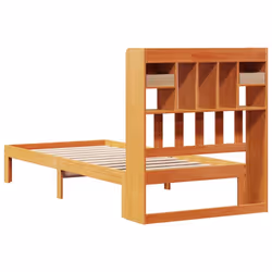 vidaXL Bookcase Bed without Mattress Bed Wax Brown 100x200cm Solid Wood Pine - Additional view 5