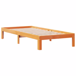 vidaXL Bookcase Bed without Mattress Bed Wax Brown 100x200cm Solid Wood Pine - Additional view 7