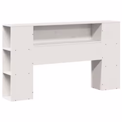 vidaXL Bookcase Bed without Mattress Bed Base White 140x200cm Solid Wood Pine - Additional view 6