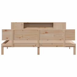 vidaXL Bookcase Bed without Mattress 180x200 cm Super King Solid Wood Pine