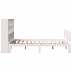 vidaXL Bookcase Bed without Mattress White 120x190 cm Small Double Solid Wood Pine - Additional view 4