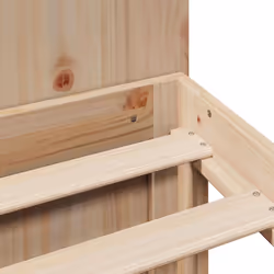 vidaXL Bookcase Bed without Mattress Home Bed Base 140x190cm Solid Wood Pine - Additional view 8