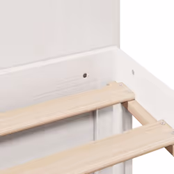 vidaXL Bookcase Bed without Mattress Bed Base White 140x200cm Solid Wood Pine - Additional view 8