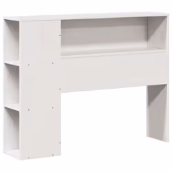 vidaXL Bookcase Bed without Mattress Bed White Small Single Solid Wood Pine - Additional view 6