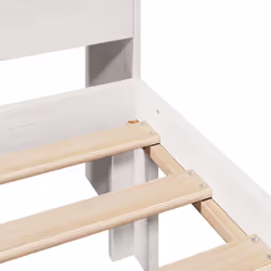 vidaXL Bookcase Bed without Mattress Bed White Small Single Solid Wood Pine - Additional view 8