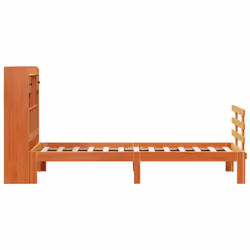 vidaXL Bookcase Bed without Mattress Bed Wax Brown 100x200cm Solid Wood Pine - Additional view 4