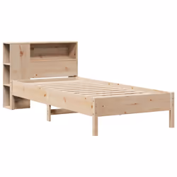 vidaXL Bookcase Bed without Mattress Home Bed Base 90x200cm Solid Wood Pine - Additional view 2